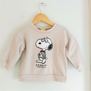 Peanuts Snoopy Kids Sweatshirt - Light Beige